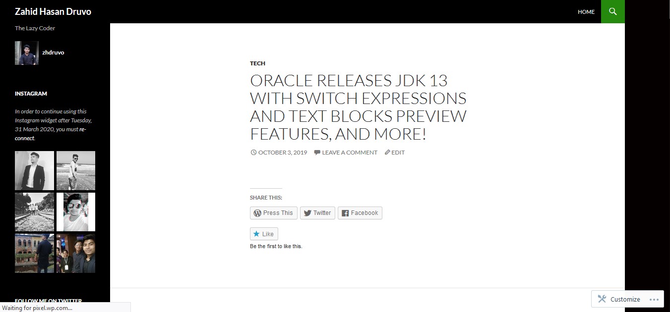 Personal WordPress Portfolio